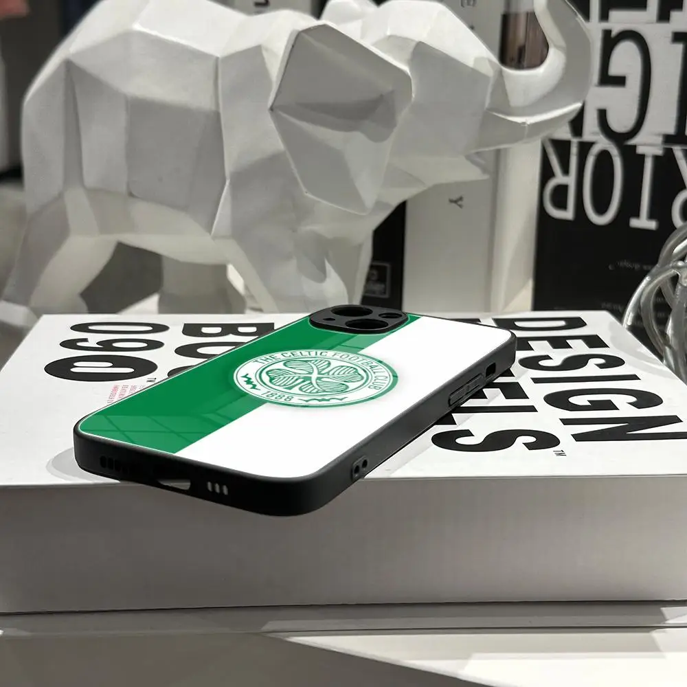 Celtic-Inspired Phone Case with Glass Cover