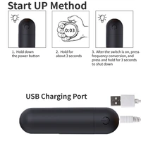 Drahtloser Mini-Dildo-Vibrator, Zauberstab, 10-Frequenz, starker Schock, Massagegerät, Analplug, Sprungei, Sexspielzeug für Erwachsene, Vagina-Masturbation 4