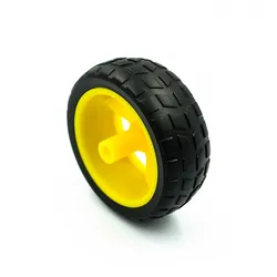Durable Smart Trolley Rubber Wheel - 65MM Tire Chassis (65mm wheel)