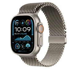 Premium Metal Magnetic Strap for Smart Watches, Adjustable Bracelet Band (Titanium)
