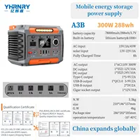 แหล่งจ่ายไฟเก็บพลังงานมือถือกลางแจ้ง 300w288wh สําหรับการจัดเก็บพลังงานแสงอาทิตย์ในครัวเรือน 1