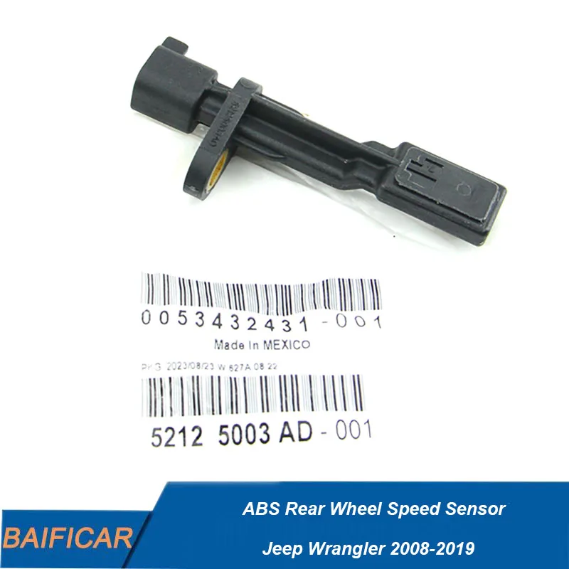 Baificar Genuine ABS Rear Wheel Speed Sensor 52125003AD For Jeep Wrangler 2008-