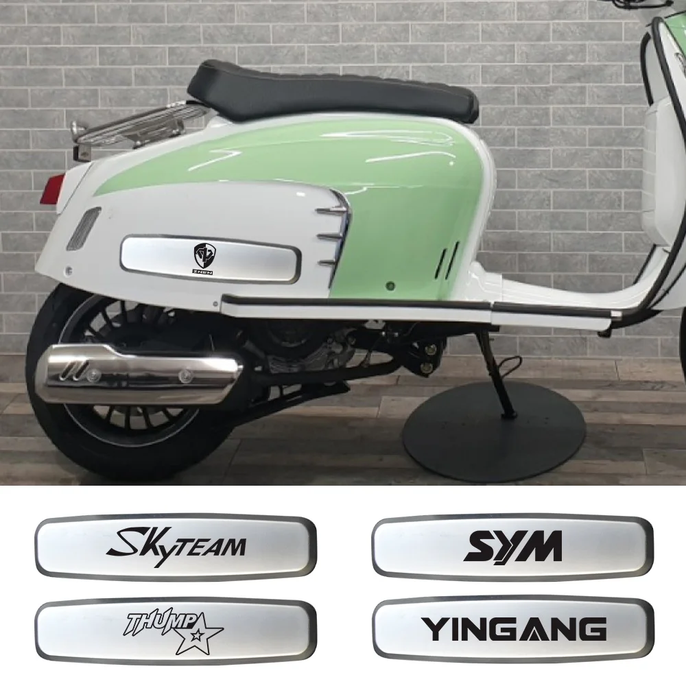 Moto Emblema In Metallo Scooter Adesivi 3D Distintivo Decalcomania Auto Per Skyteam Citycom Cruisym Sym Motori Thumpstar Yadea Yingang Znen