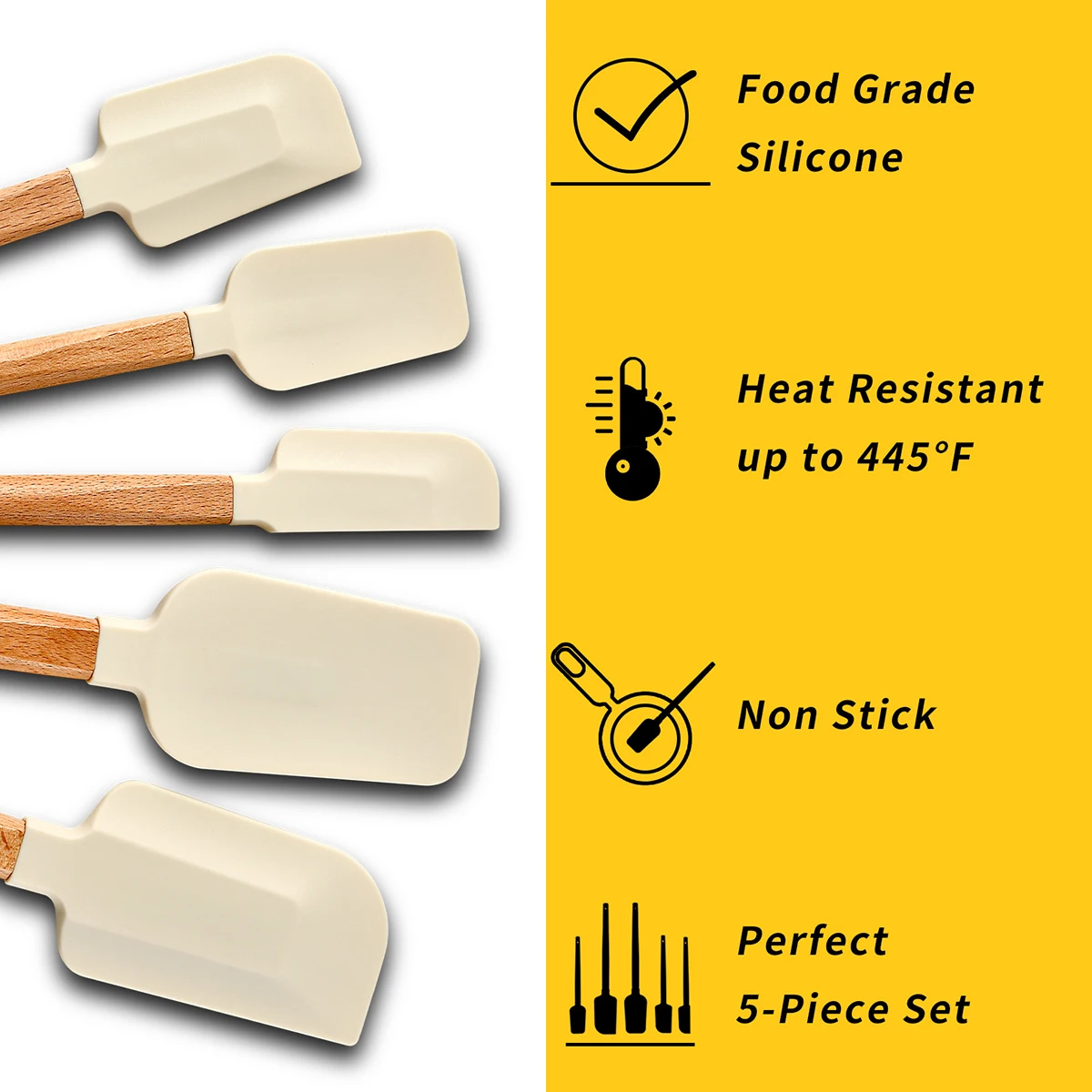 Silicone Baking Spatula Set 2