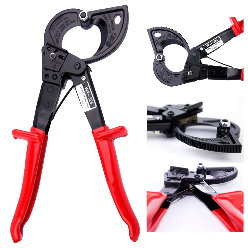 Multi functional Cable Cutter Pliers Ratchet Wire Stripper Electrician