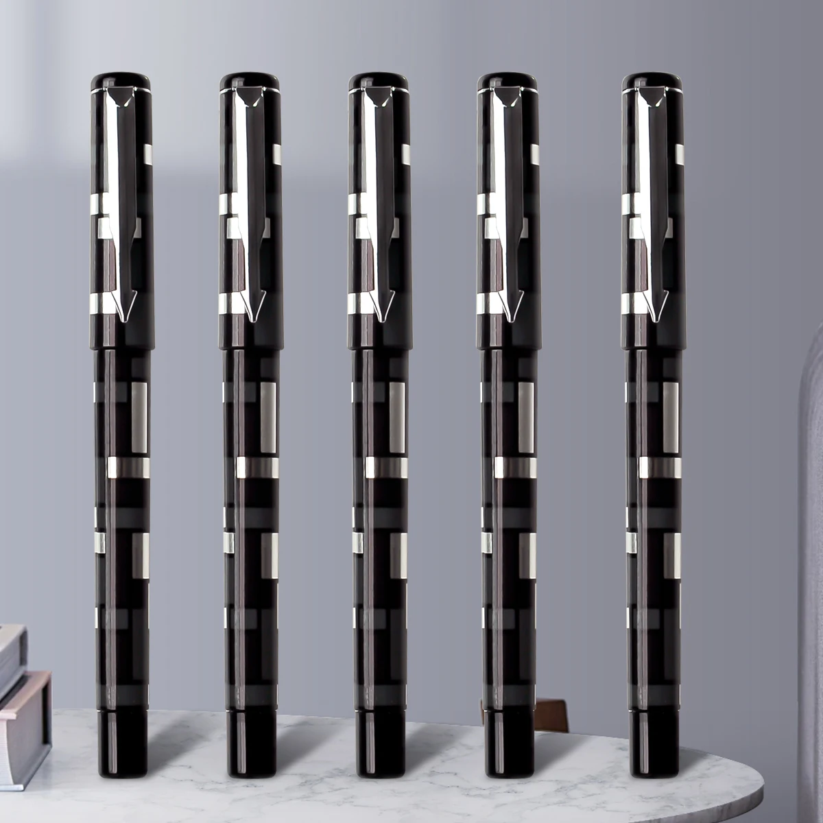 블랙 중립 펜, 0.5mm 팁, 탄소 서명 펜, 쓰기 기능 펜, 연습 펜, 빠른 건조, 3 개, 6 개
