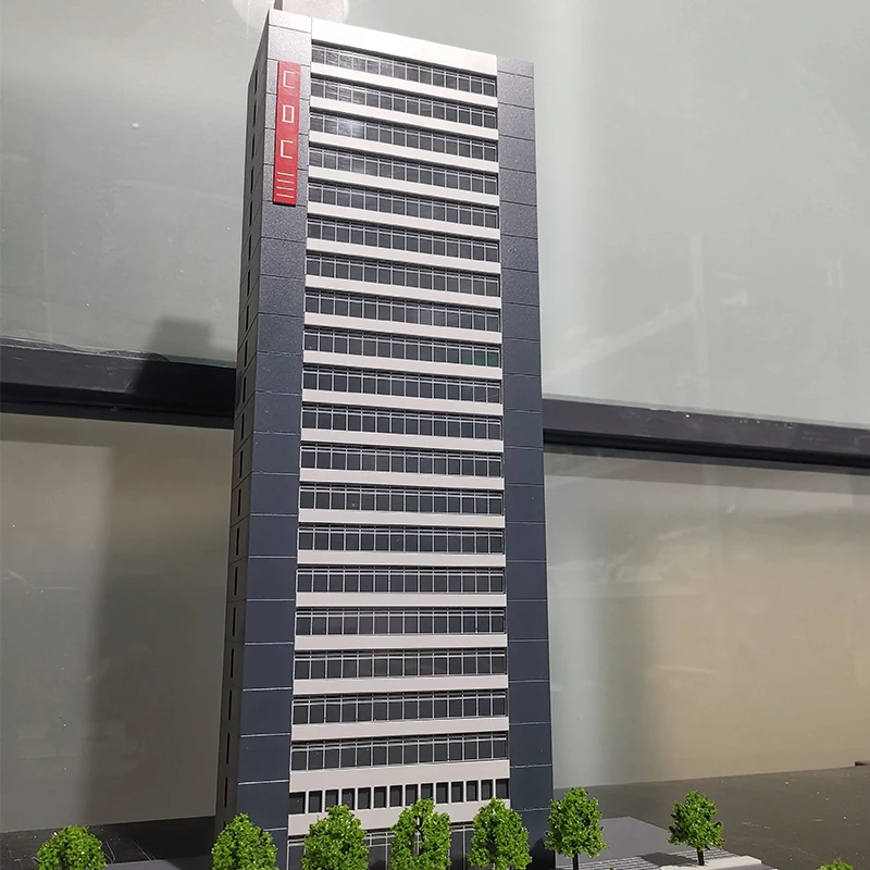 

1/150 N Scale Building Model City Tall Building Model No Assembly Train Scene Miniature Collection Sand Table Landscape