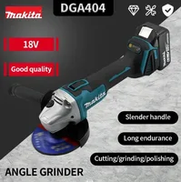 Makita – meuleuse d'angle sans balais DGA404, 125mm, batterie Li-ion, coupe sans fil, polissage, meulage pour batterie Makita 18V, Original 2