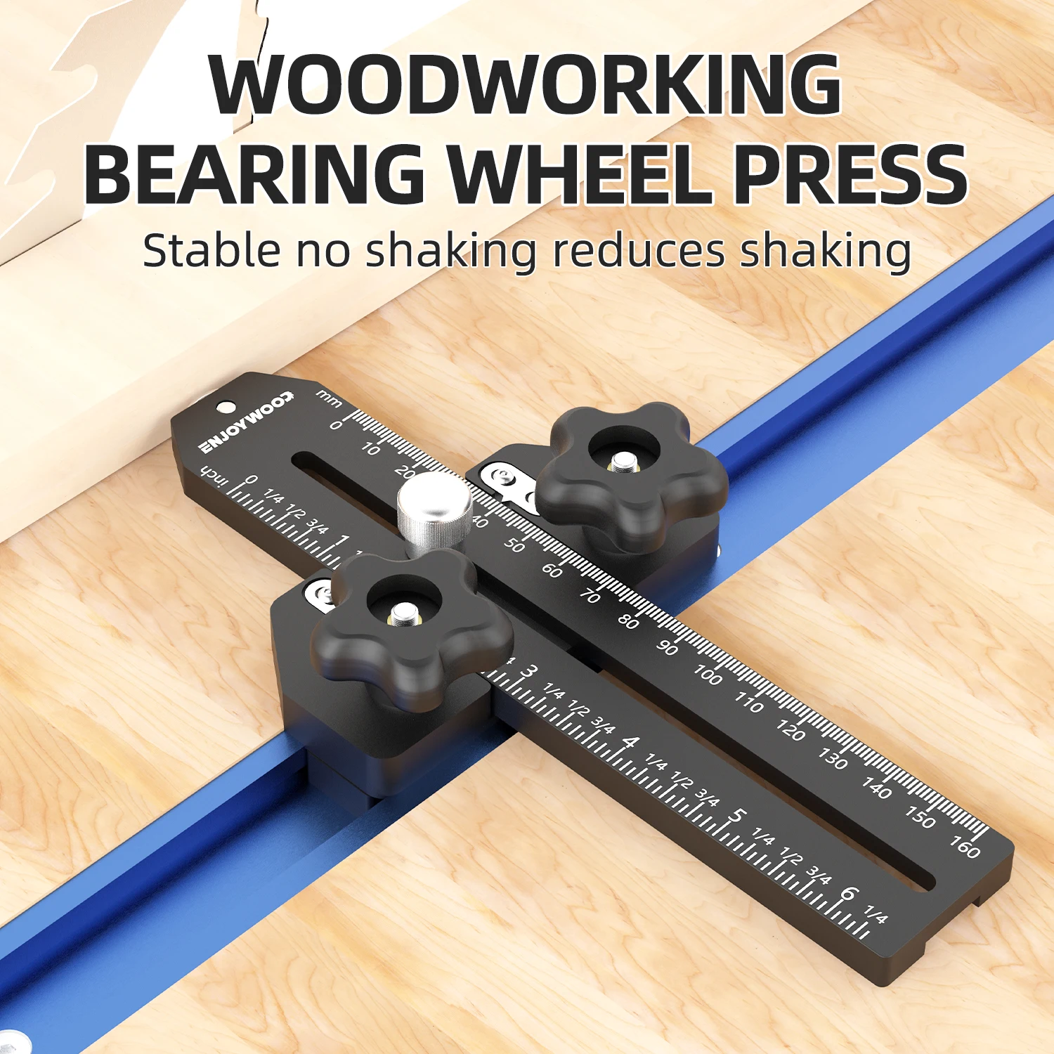 Woodworking Thin Rip Jig Sliding Ruler Table Saw Guide