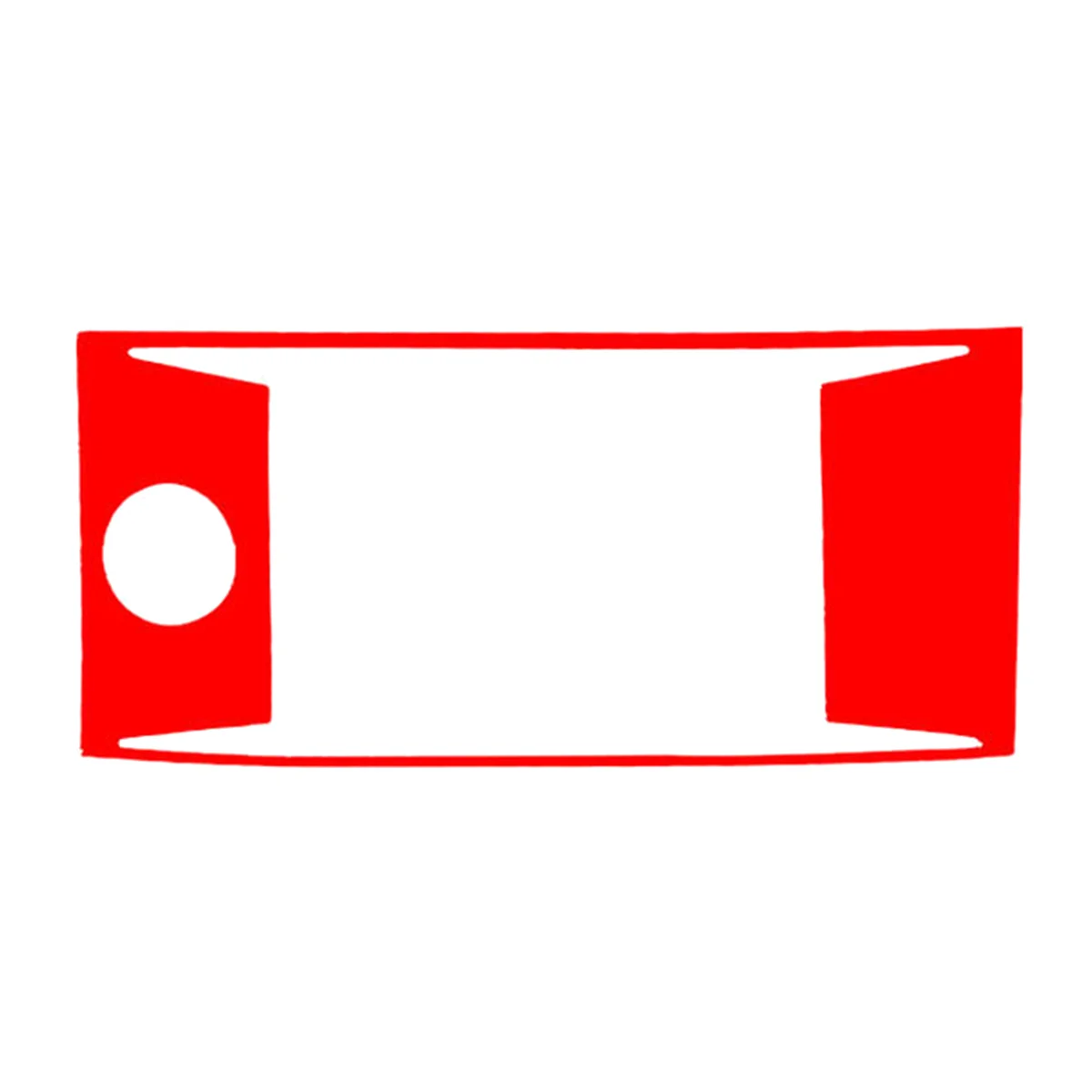 

Красная панель центральной консоли из углеродного волокна для Honda Accord 2013-2017