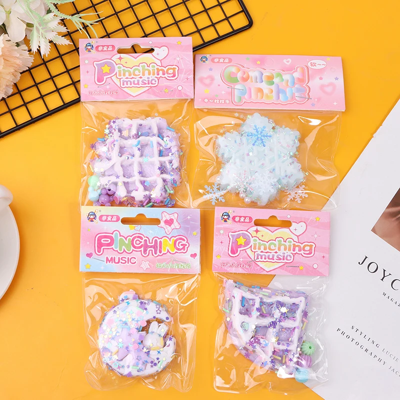 Cartoon Kawaii Waffle Cat Paw PU Slow Rebound Toy Children Decompression Props