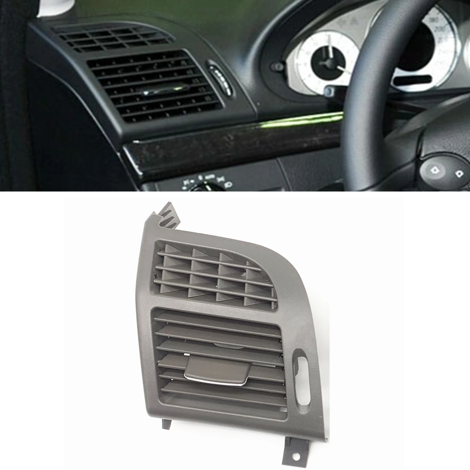 

For Mercedes Benz E Class W211 Dashboard Front Right/Left Side Air Vent Outlet Panel Frame Cover 21183006541265