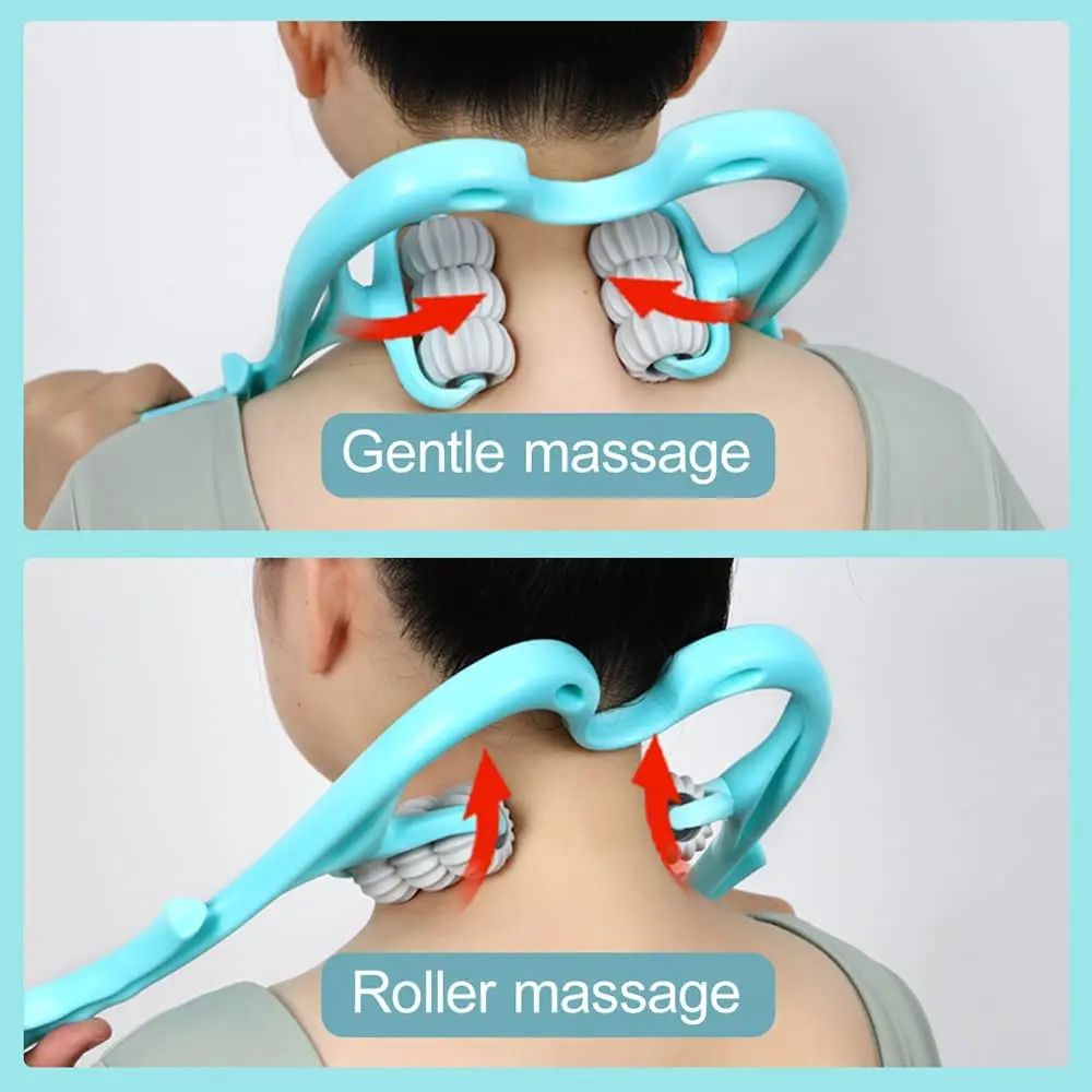 Neck Massager for Neck Shoulder Trigger Point Plastic Pressure