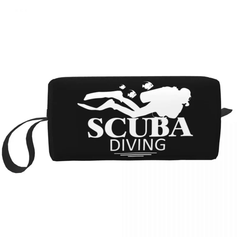 

Funny Scuba Diving Makeup Bag Women Travel Cosmetic Organizer Cute Dive Storage Toiletry Bags