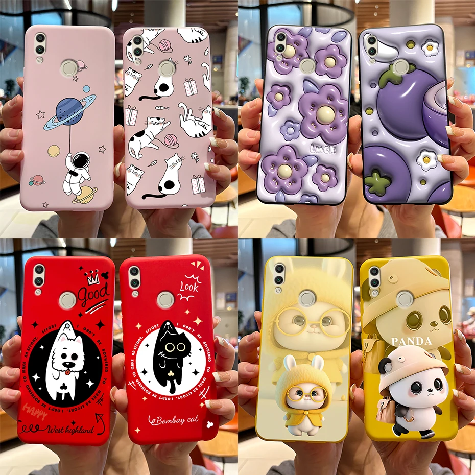 Cute Rabbit and Panda Painted Soft TPU Phone Case - Adorable Protective Cover