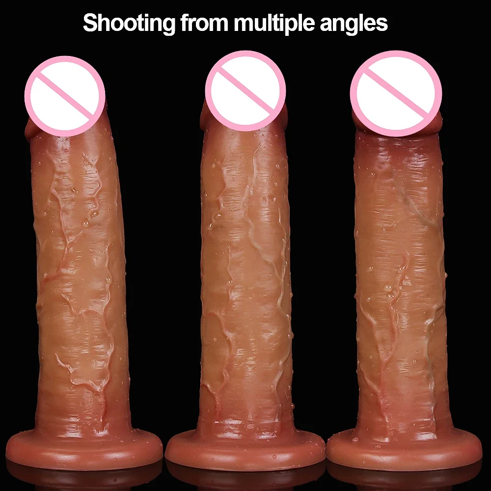 Adult Toy Dildo Soft Liquid Silicone Penis with Suction Cup Sex Toy Woman No Testicles Dick Lifelike Huge Realistic Skin Feeling sex toys