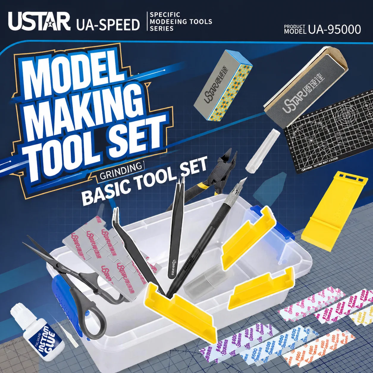 Ustar UA-95000 모델 만들기 기본 도구 조립 모델 빌딩 도구 콤보, 모드 ..