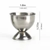 Stainless Steel Egg Topper Shell Opener Egg Cutter Cracker Metal Egg Cups Stand Holders for Soft Hard Boiled Eggs Kitchen Tools 5