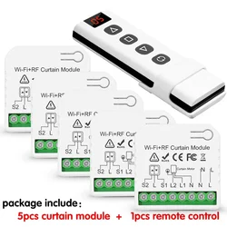 Smart WiFi Curtain and Shutter Controller with Remote Access (5-CS 1-R)