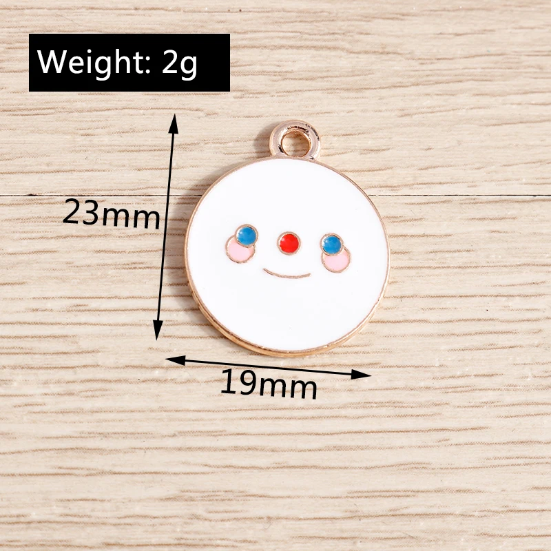 Tusember 10 Stück Weihnachts-Schneemann-Charms für Schmuckherstellung, Neujahr, Ohrringe, Halskette, Armbänder, Geschenke, DIY-Weihnachtsanhänger – Detail 13