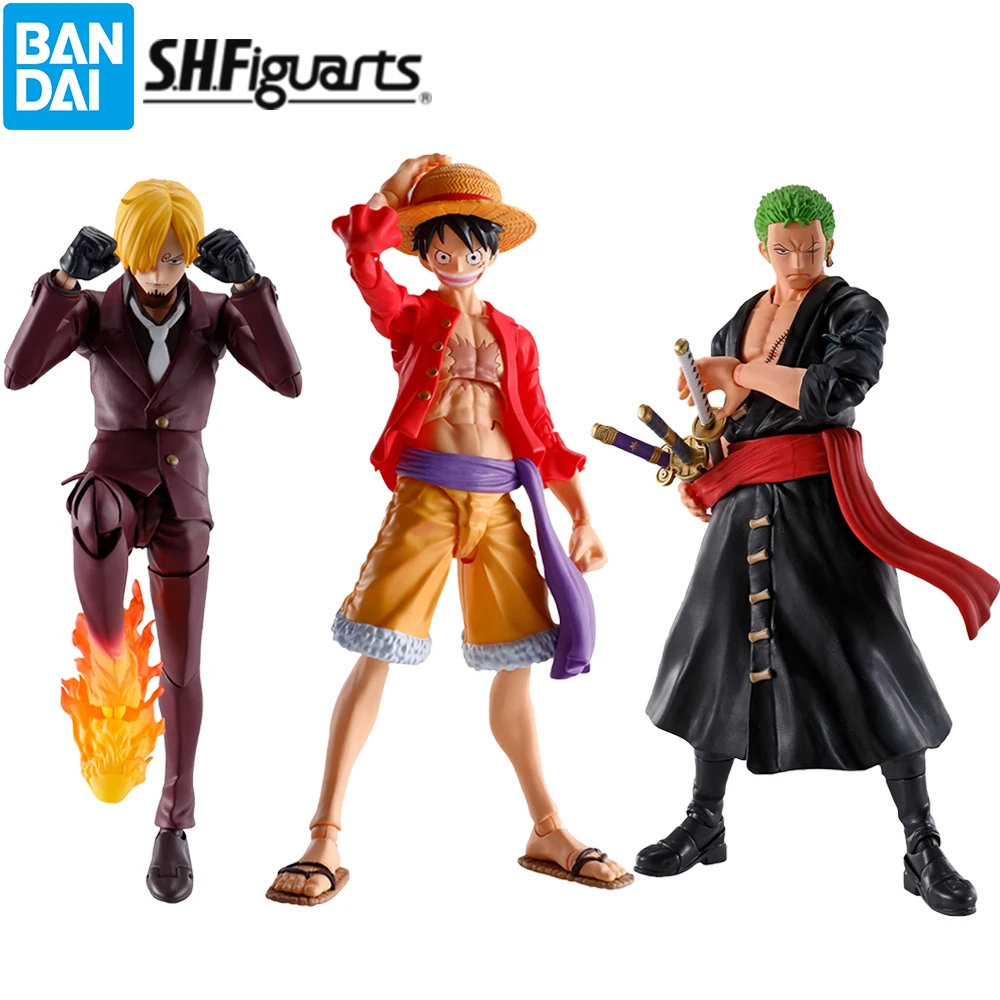 

Bandai SHFiguarts One Piece Luffy Roronoa Zoro Sanji The Raid on Onigashima Series Collectible Anime Action Figure Model Toys