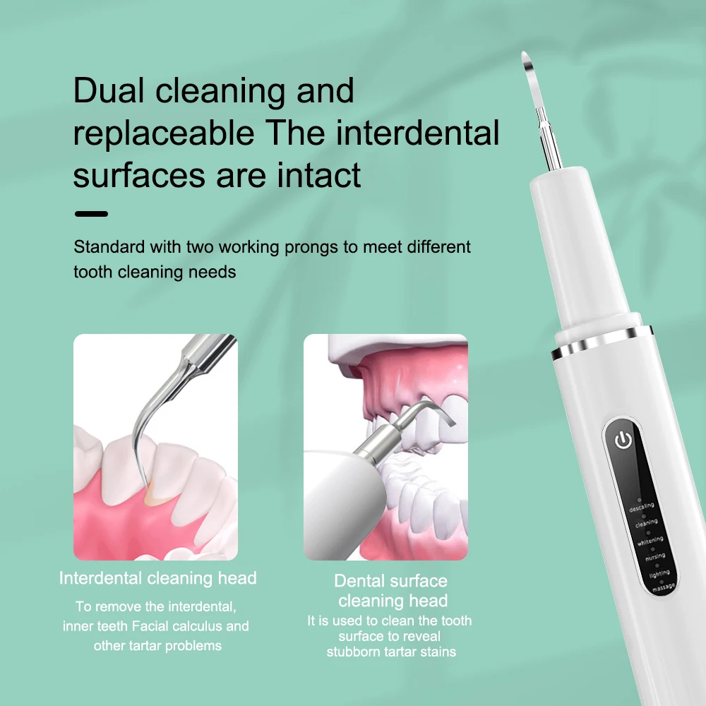 Elétrica Ultrasonic Dentes Cleaner, Scaler dental, Dente