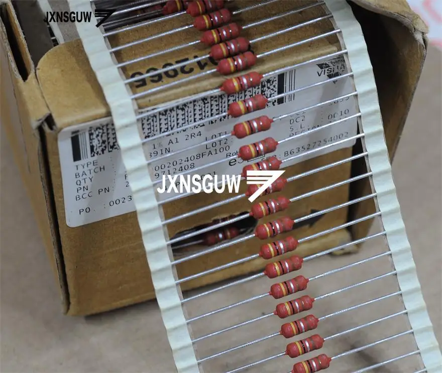10PCS VISHAY BC PR02 1% 5% 2W 1R 10R 68R 120R 270R 390R 470R 680R Ohm 10K 18K 300K 390K 470K 3X9.5MM Metal film resistor 2W