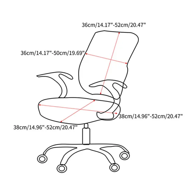 Coprisedia Ufficio Rimovibile - Rosso Per Sedie Girevoli - Foto 11