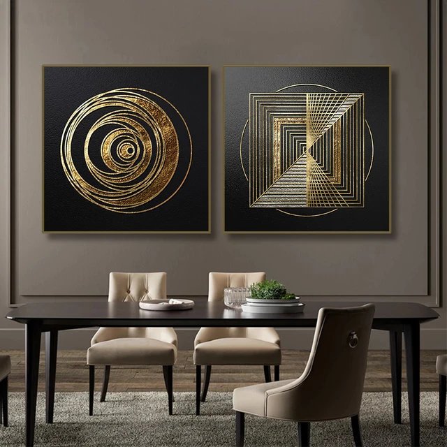 Circle Geometric Painting Wall Art Large Modern Art Painting On Canvas  Minimalist Art Abstract Painting Black White - Painting & Calligraphy -  AliExpress