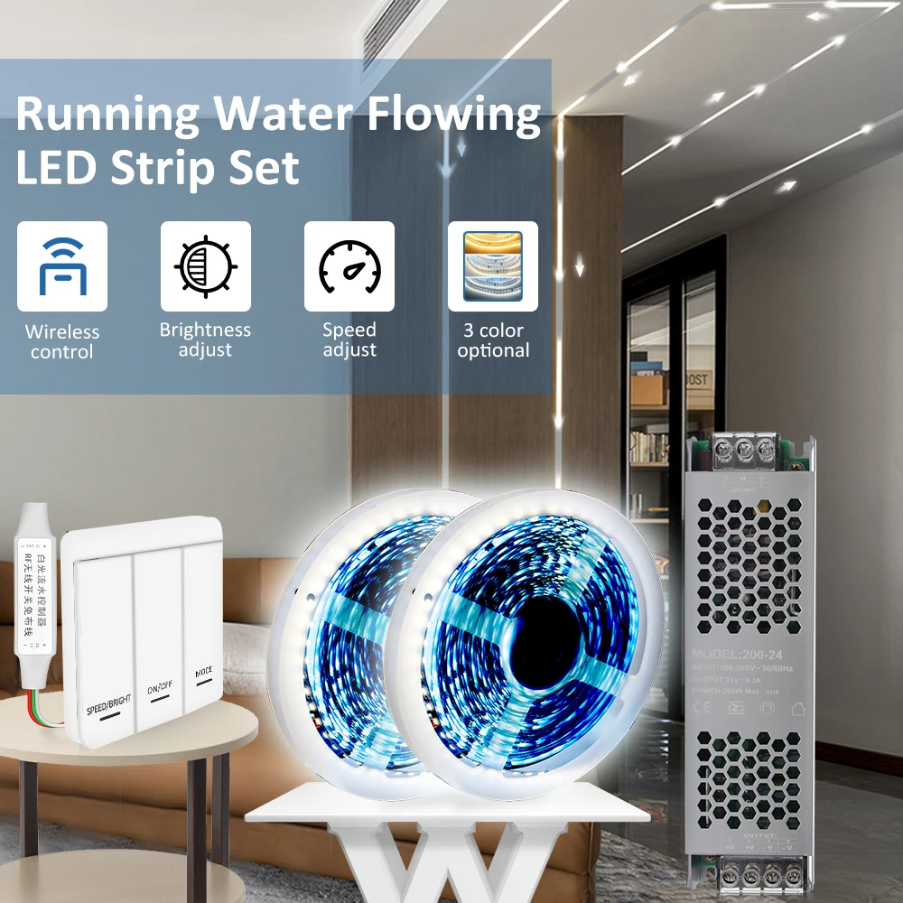 DC24V-WS2811-Running-Water-Flowing-Light-2835-120Leds-m-Horse-Race-LED ...