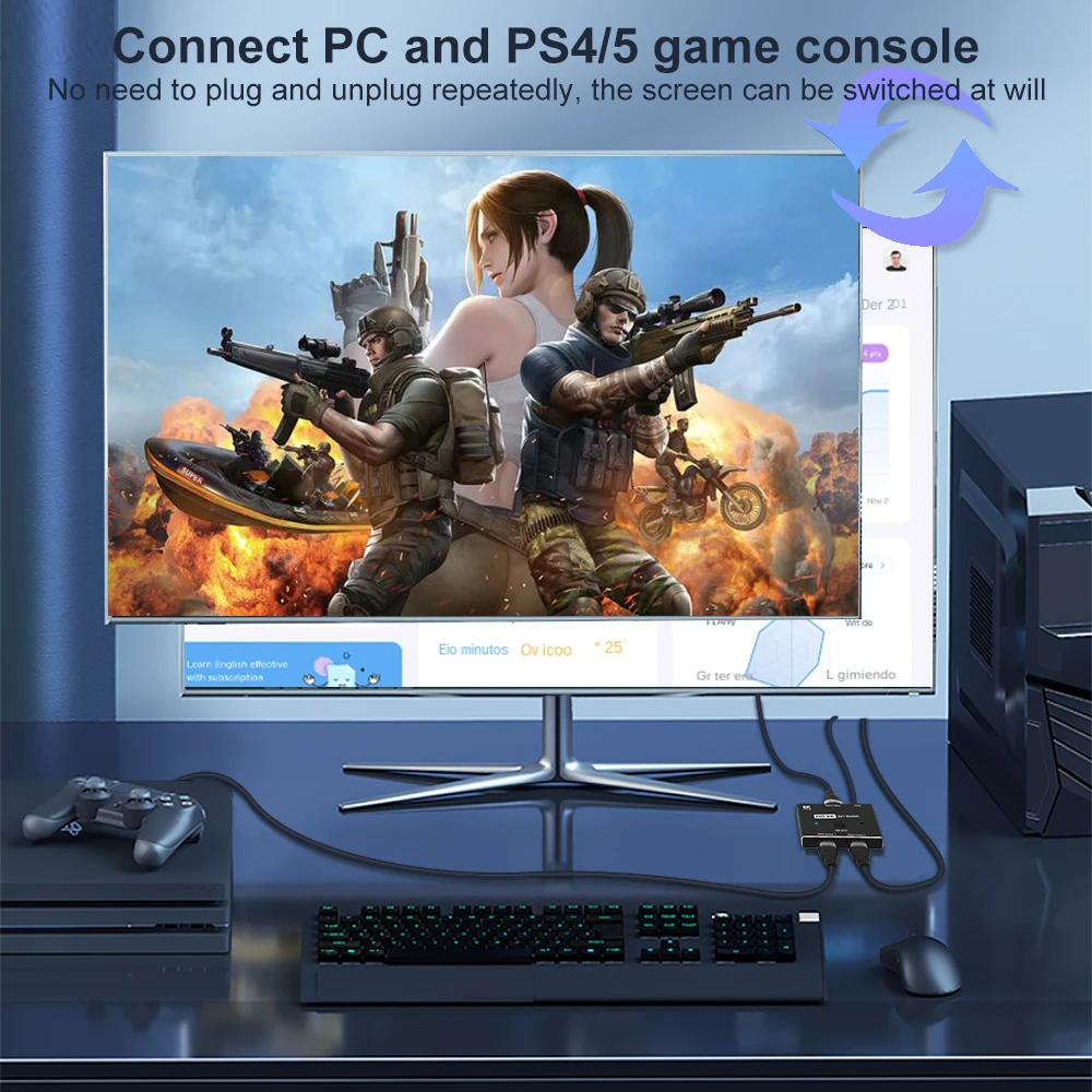 HDMI 2.1 8K ġ 2 In 1 Out 8K @ 60Hz 4K @ 120Hz HDMI ġ VS DP1.4 4K 8K Displayport 1x2 й 2x1  ġ 8K DP