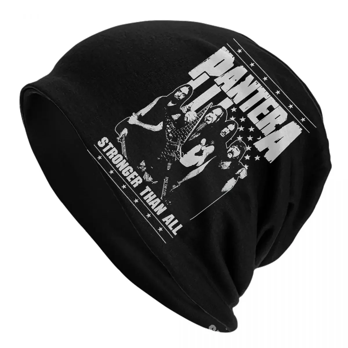 

Pantera Heavy Metal Band Warm Knitted Cap Fashion Bonnet Hat Autumn Winter Outdoor Beanies Hats for Men Women Adult