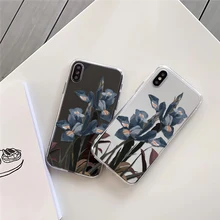 

Transparent Mobile Phone Case, UV Printing Oil Painting Daffodil Pattern, Suitable For IPhone 7 8 11 12 13 X Pro Max,Phone Cover