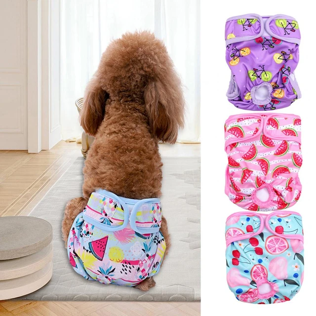 Fashionable Dog Sanitary Pant Elastic Band Design Polyester Easy-wearing  Pet Panties for Menstrual Period