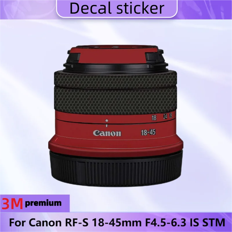 Per Canon Rf-S 18-45Mm F4.5-6.3 Is Stm Lens Sticker Pellicola Protettiva Per Decalcomania Della Pelle Cappotto Protettivo Antigraffio 18-45 F4.5-6.3