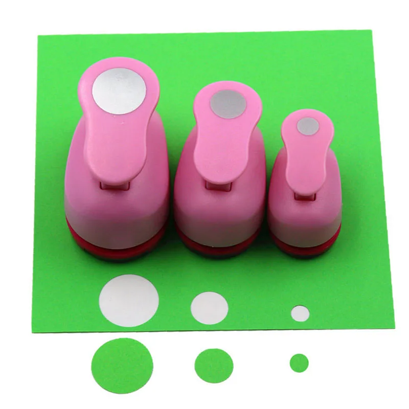 Crafts Punch Set 8mm 15mm 25mm paper punches 3pcs/Set diy craft punch scrapbook paper cutter scrapbooking punches