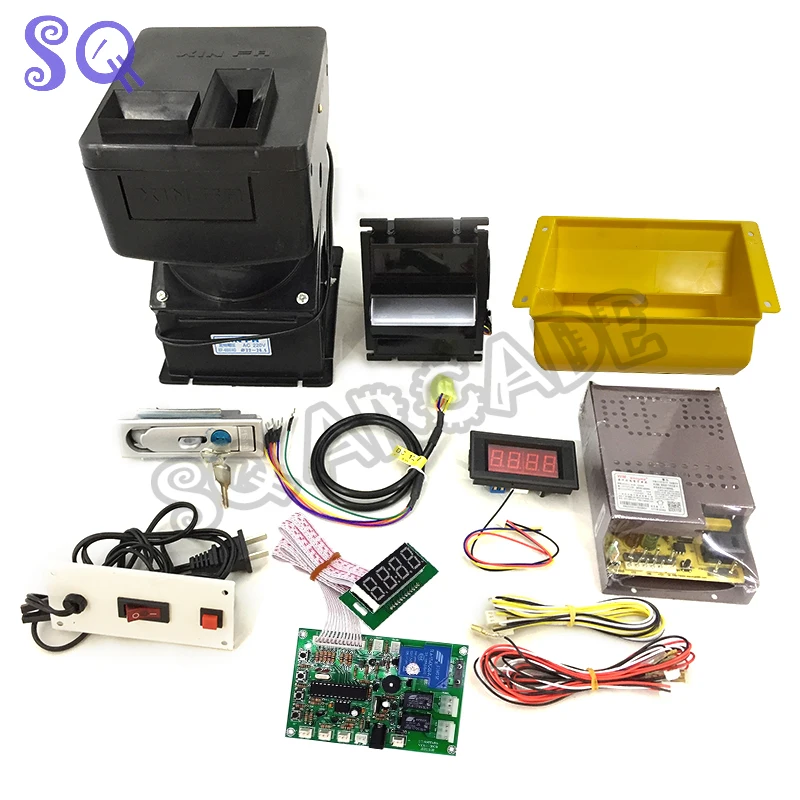 

Coin-operated Kiosk Vending Machine Assembly Diy Kit JY 142 Timer Board Bill Acceptor Coin Hopper Power Supply Spare Parts