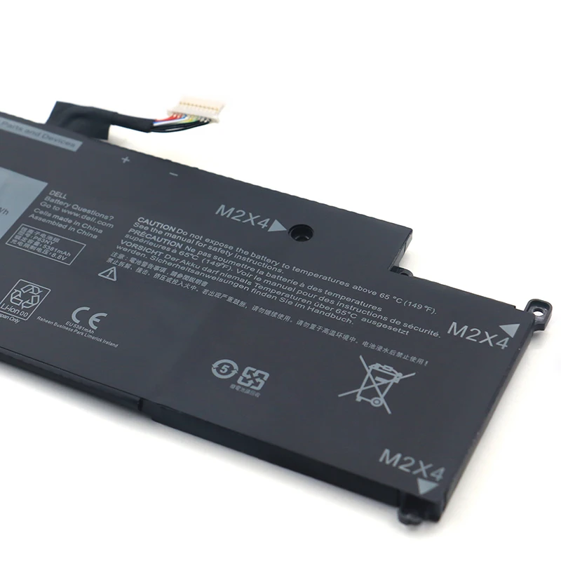Bateria do Portátil para Dell Latitude 13 7370 Série E7370 N3kpr Xcnr3 Wy7cg G7x14 P67g 7.6v 43wh 5381mah Novo P63ny - Imagem 4