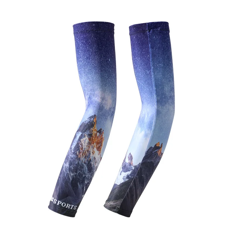 Sun Protection Arm Sleeves Anti-Sunburn Summer Men Cool Muff Breathable Driving Arm Cover Cycling Warmers Sports