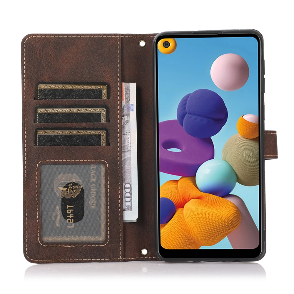 Leather Wallet Phone Case with Strap - Sleek & Stylish Design