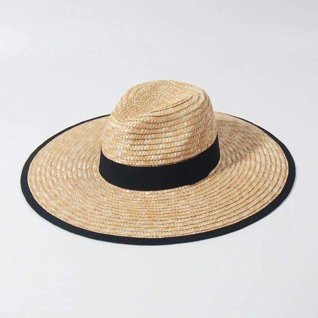 Cappello Panama Donna In Paglia - Elegante A Tesa Larga Per Spiaggia E Sole - Foto 7