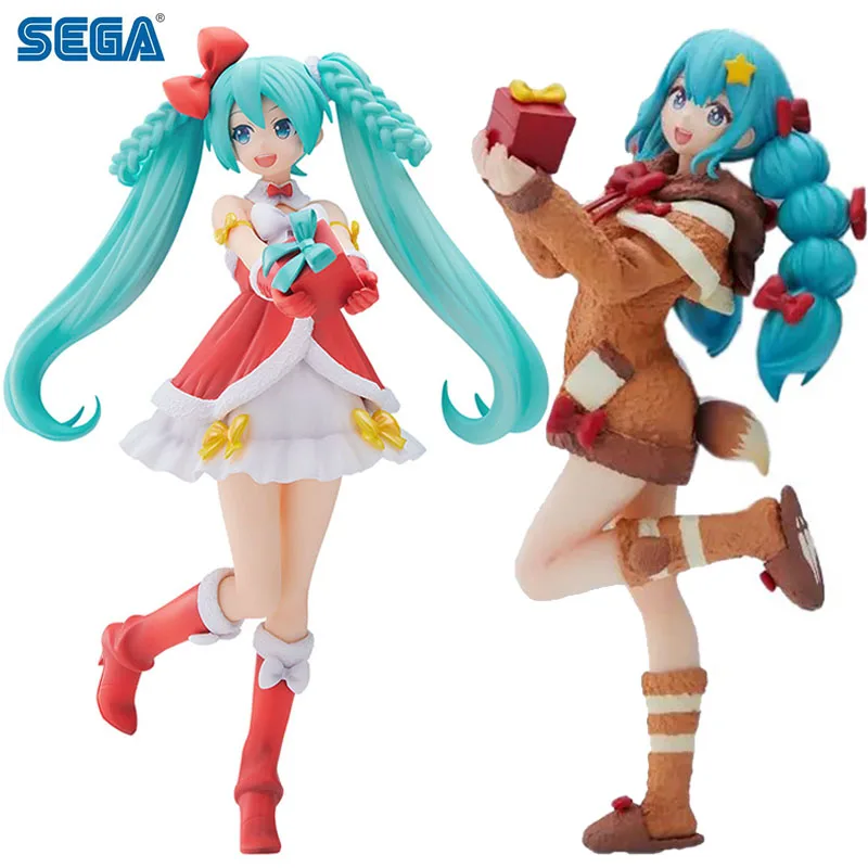 

SEGA 2022 VOCALOID Winter Christmas Original Hatsune Miku Anime Figure MIKU Action Figure Toys for Boys Girls Kids Birthday Gift
