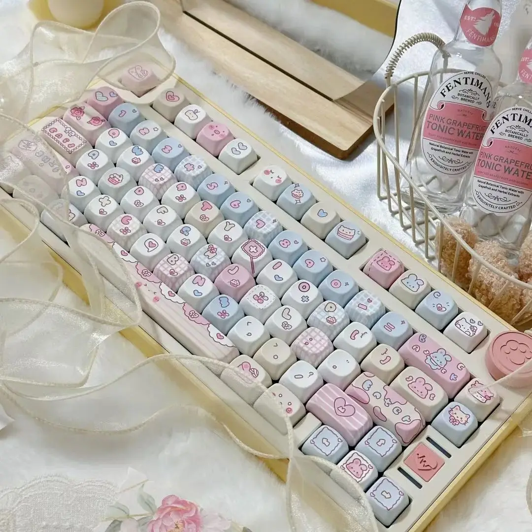 Teclado Mecânico Keycap, Perfil ROA, Coelho PBT