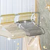 5/10PCS Sparkling Clear Glitter Hangers - Non-Slip, Secure Grip for Wardrobe Organization, Durable Thickened Design, Perfect for 1