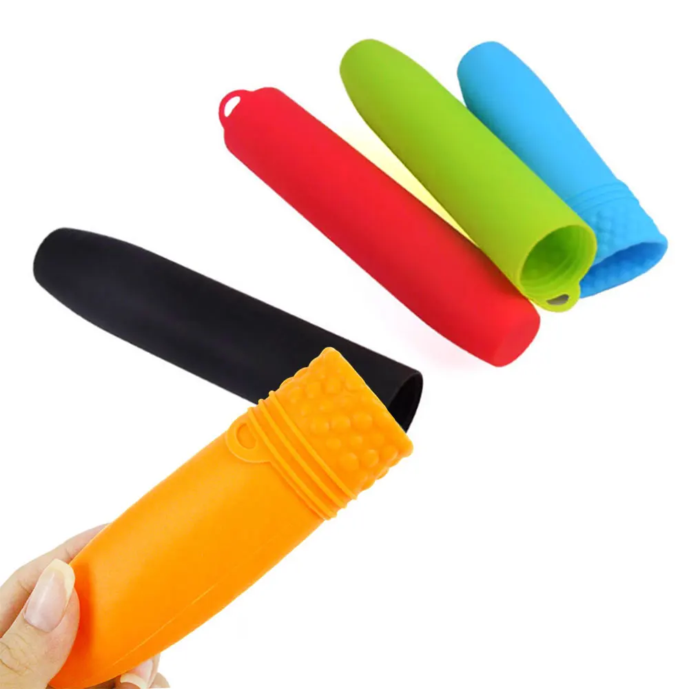 Pot handle cover Silicone World Silicone Heat Insulated Pot Handle Sleeve Anti Scalding Anti Slip Pot Handle Cover Cookware Parts Kitchen Tools