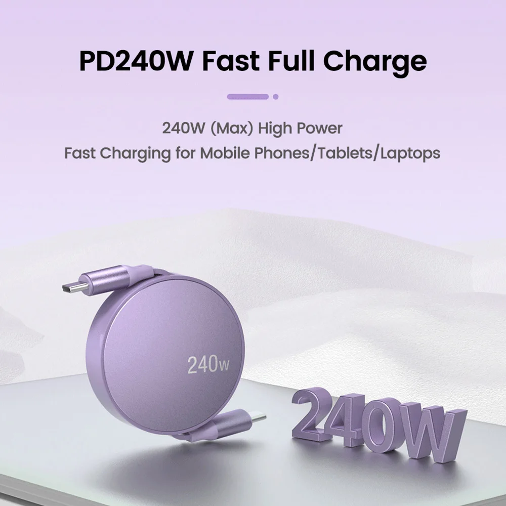 Retractable Type c to Type c 240W PD Fast Charger Cable for iPhone 15 16 Plus Pro Max Xiaomi MacBook iPad Portable Charger Cable BEST SELLERS Retractable Type c to Type c 240W PD Fast Charger Cable for iPhone 15 16 Plus Pro Max Xiaomi MacBook iPad Portable Charger Cable BEST SELLERS
