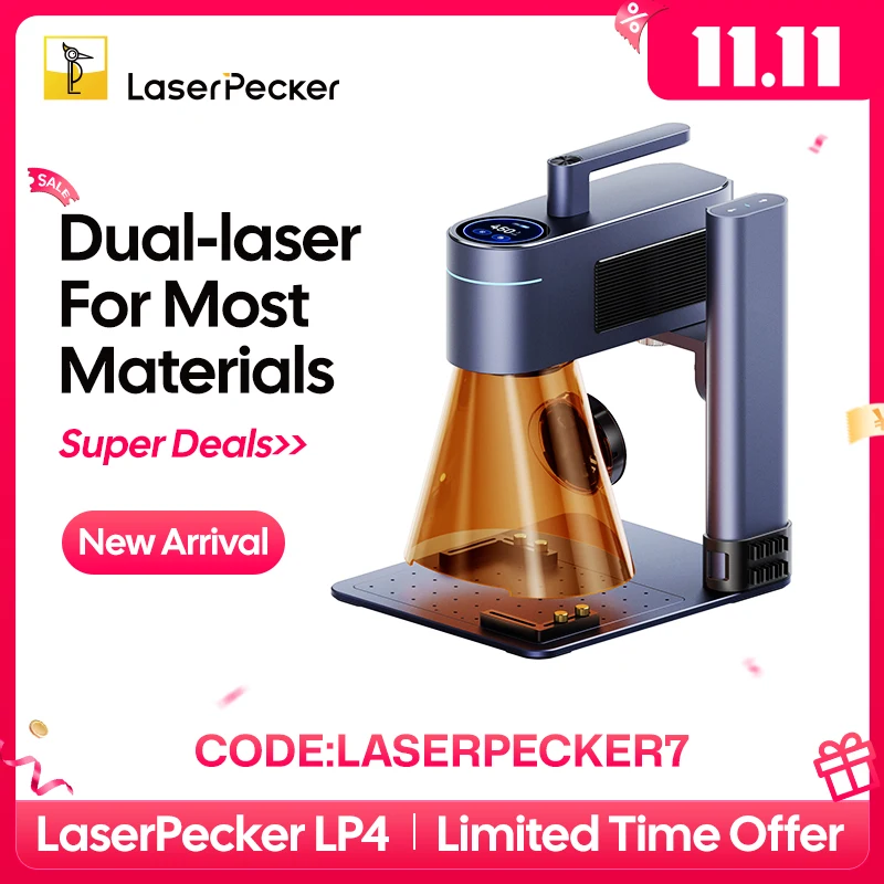 LASERPECKER 4 LP4 レーザー彫刻機すべての材料用デュアルライト