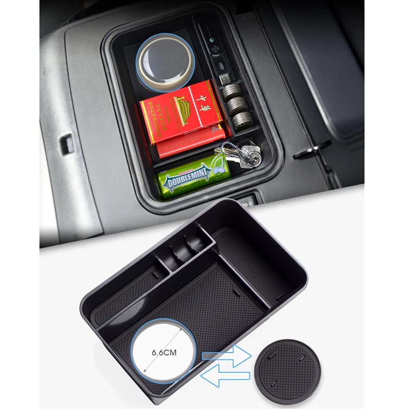 

Car Center Console Armrest Storage Box For Nissan Patrol Y62 Central Storage Organizer Container Tray Accessories