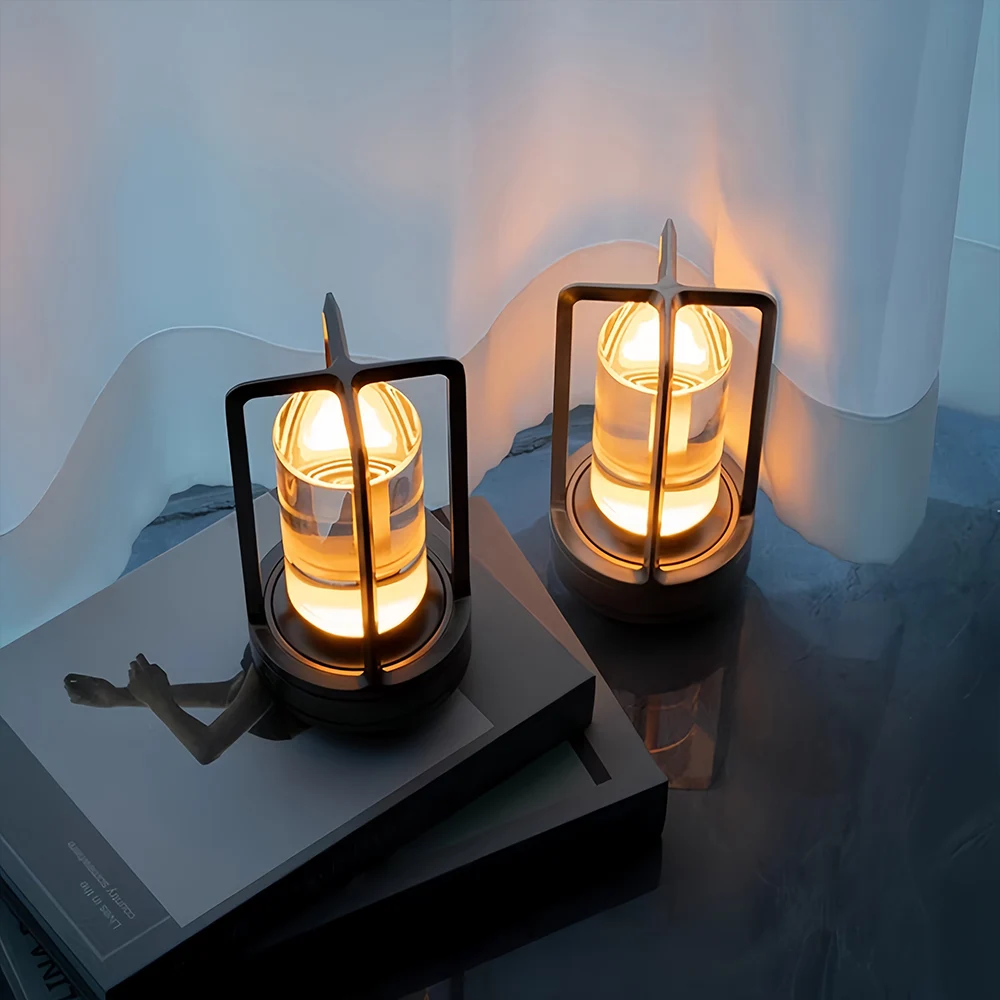 CE&Rohs Aluminum Restaurant Atmosphere Table lamp Bar USB Charging Desk Lamp Waterproof USB Charging Touch Switch Decoration 4