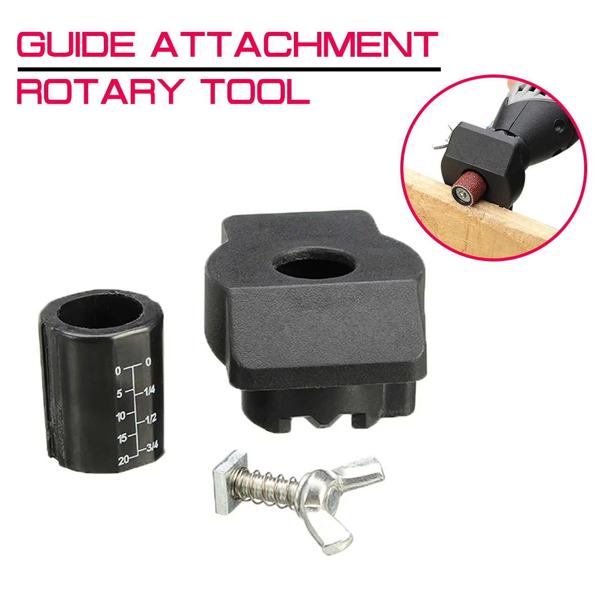 

For Woodworking DIY For Dremel and Hilda Sanding Grinding Guide Attachment Rotary Tool Accessories Mini Drill